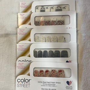 5 sets Color Street Holiday Winter Nails